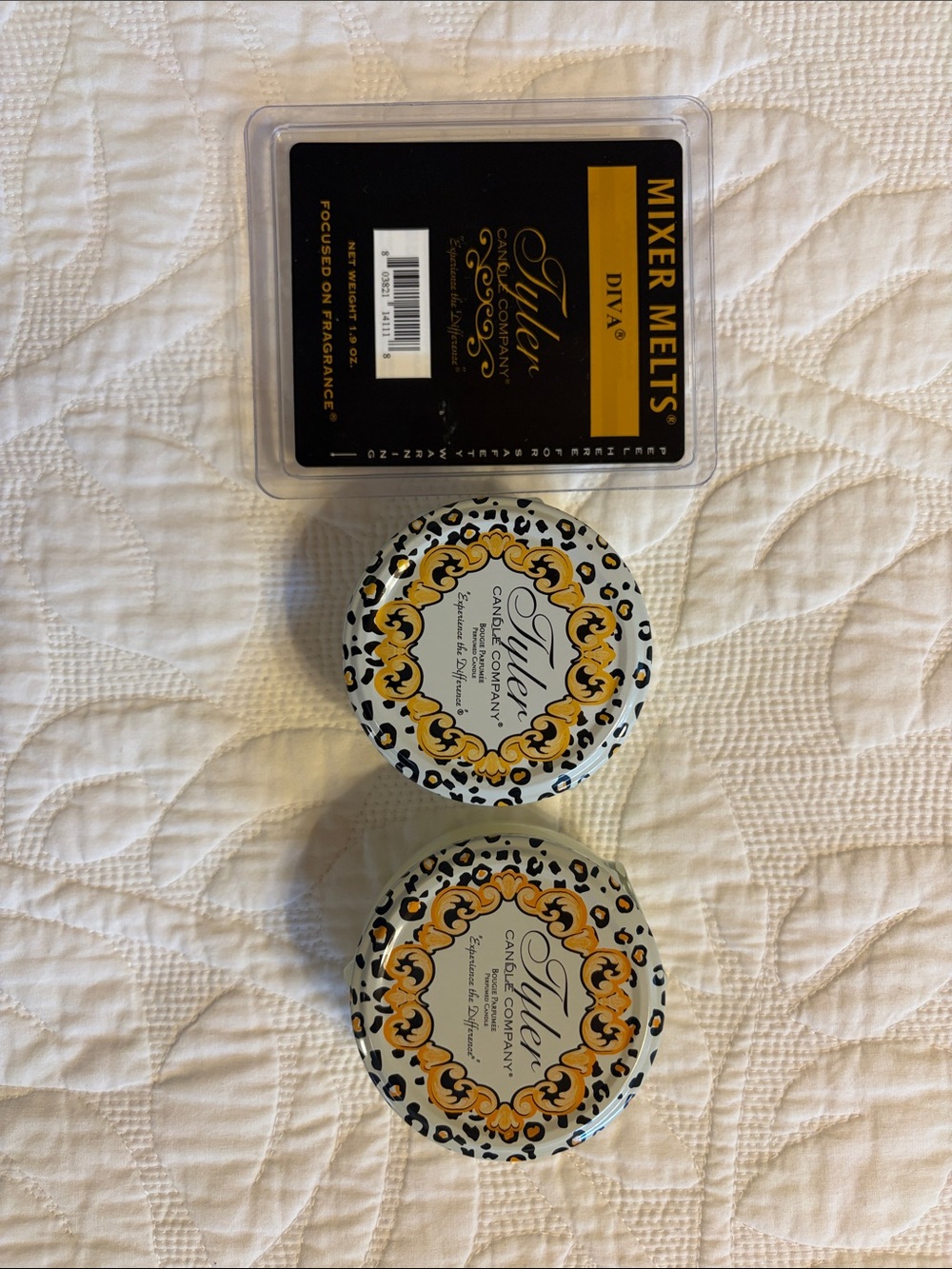 Tyler Gold and Black Mixer Melts & Decorative candles-DIVA
